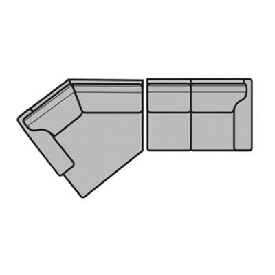 Layout J: Two Piece Sectional 60" x 111"