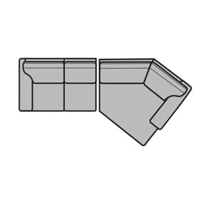 Layout K: Two Piece Sectional  111" x 60"