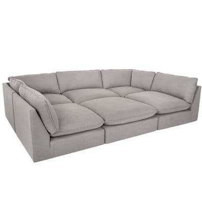 Layout I:  Six Piece Sectional 80" x 120" x 80"