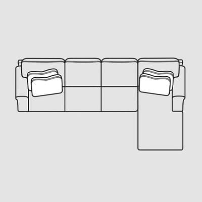 Layout D: Four Piece Sectional