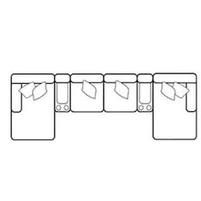 Layout E:  Six Piece Sectional