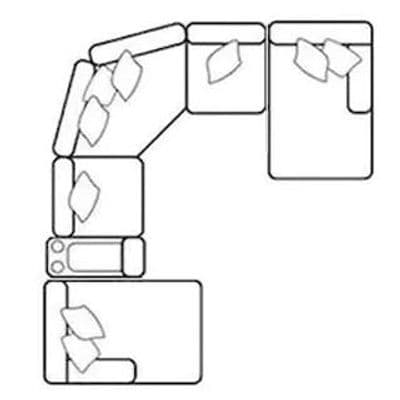 Layout L:  Six Piece Sectional