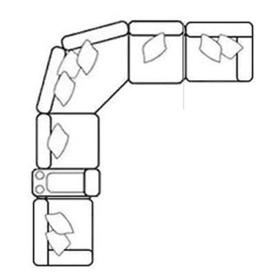 Layout M: Six Piece Sectional