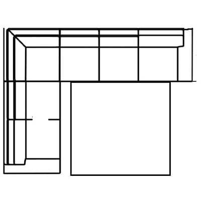 Layout A: Three Piece Sleeper Sectional  98" x 117"