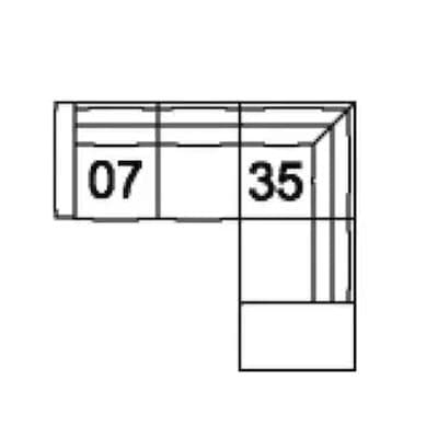 Layout C: Two Piece Sectional 100" x 90"