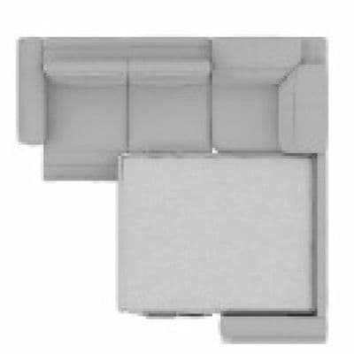 Layout C:  Four Piece Reclining Sleeper Sectional (118" x 118") 1 Recliner