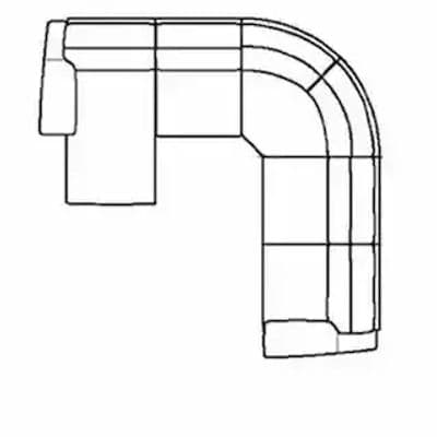 Layout K: Four Piece Sectional 64" x 119" x 119"