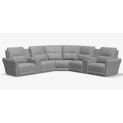 Layout D: Seven Piece Reclining Sectional 136" x 136"