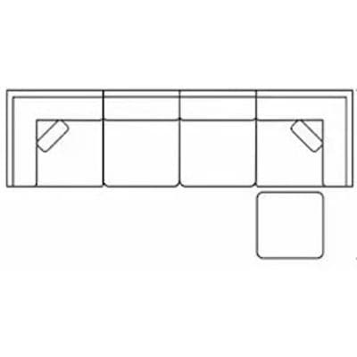 Layout E: Five Piece Sectional 151" Wide