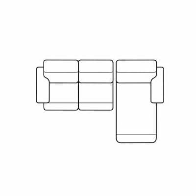 Layout A: Two Piece Full Size Sleeper Sectional 118" x 64"