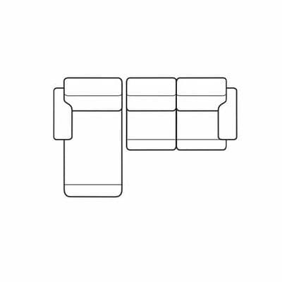 Layout B: Two Piece Full Size Sleeper Sectional 64" x 118"