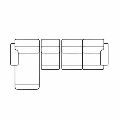 Layout C: Two Piece Queen Size Sleeper Sectional 64" x 126"