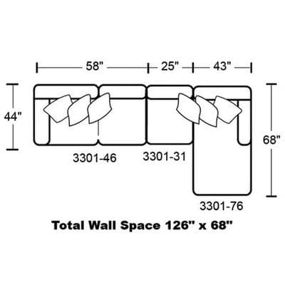 Layout C: Three Piece Sectional