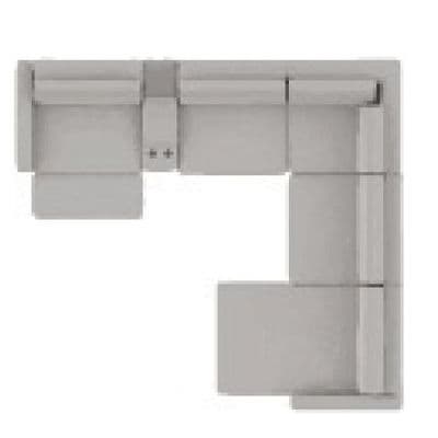 Layout A: Six Piece Sectional 136" x 123"