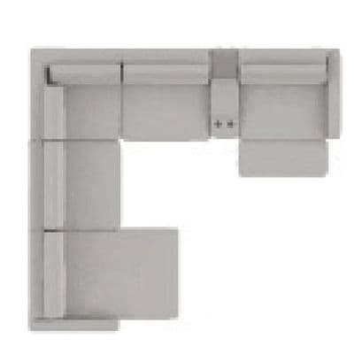 Layout B: Six Piece Sectional 123" x 136"