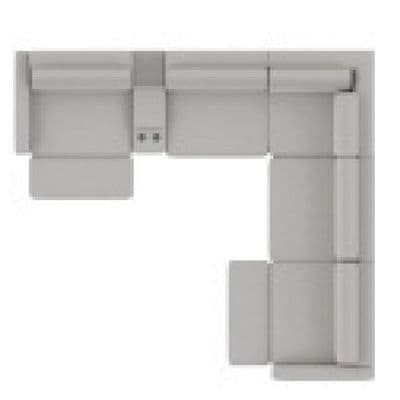 Layout C: Six Piece Sectional 136" x 123"