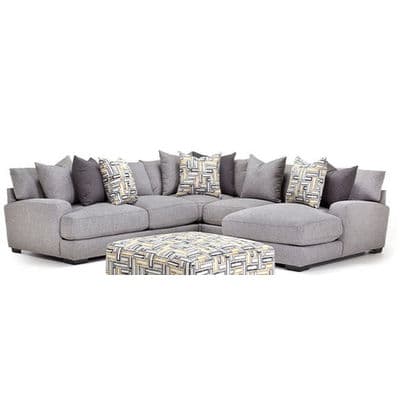 Layout K:  Four Piece Sectional. 111.5" x 115" x 65.5"