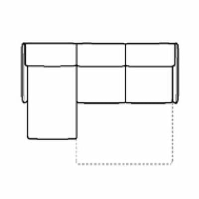 Layout B: Two Piece Full Size Sleeper Sectional 67" x 108" x 83"