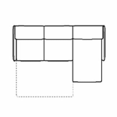 Layout A: Two Piece Full Size Sleeper Sectional 83" x 108" x 67"