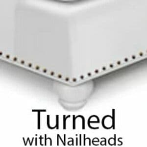 Turned w/ Nailheads